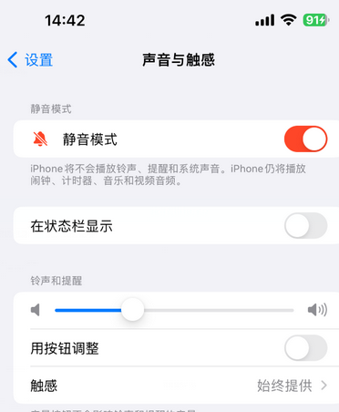 齐齐哈尔苹果15Pro维修网点分享iPhone15Pro系列机型中隐藏静音图标 